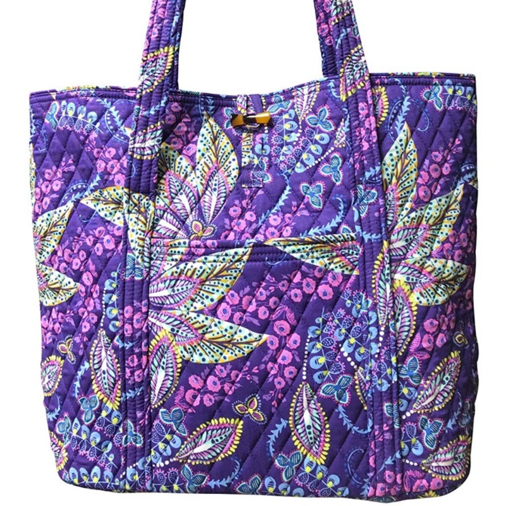 Vera Bradley Essential Tote in Batik Leaves NWT